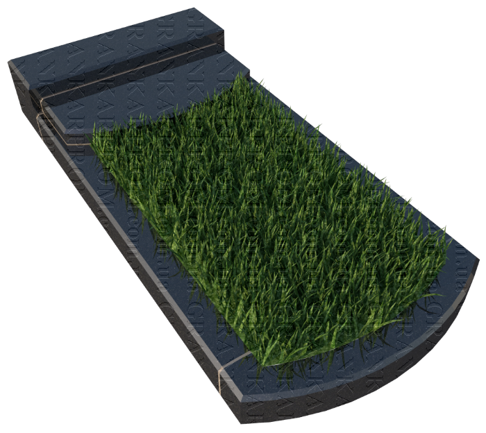 Гранитное надгробие 41-46AM, цена - 1 фото